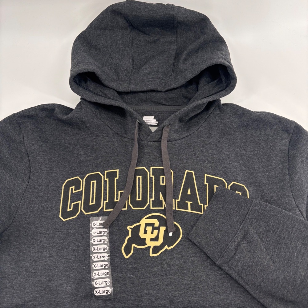 Fanatics Colorado Buffaloes Hoodie Mens XL Charcoal Gray Pullover New With Tags